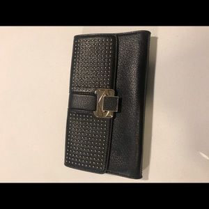 Rebecca minkoff Black and gold clutch